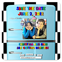 Refrigerator Magnet Save the Date